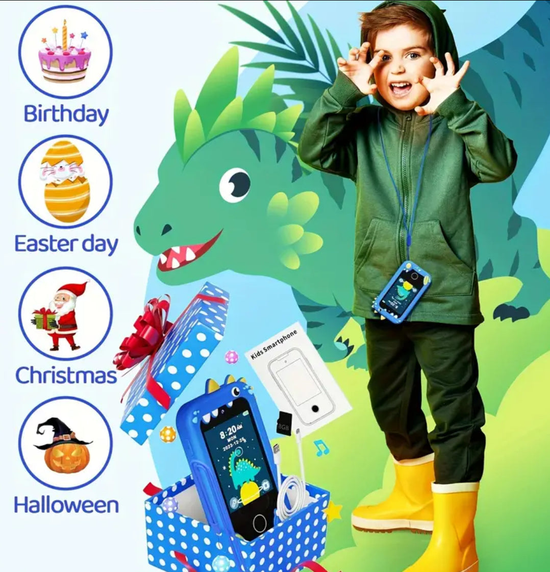 Kids Smart Phone Toys, Touchscreen HD Dual Camera Cell Phone For Kids