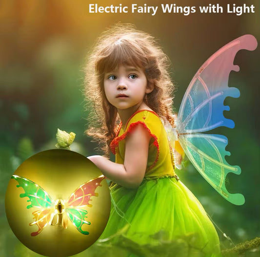 Luminous LED Fairy Wings, Color Changing LED Lights & Music