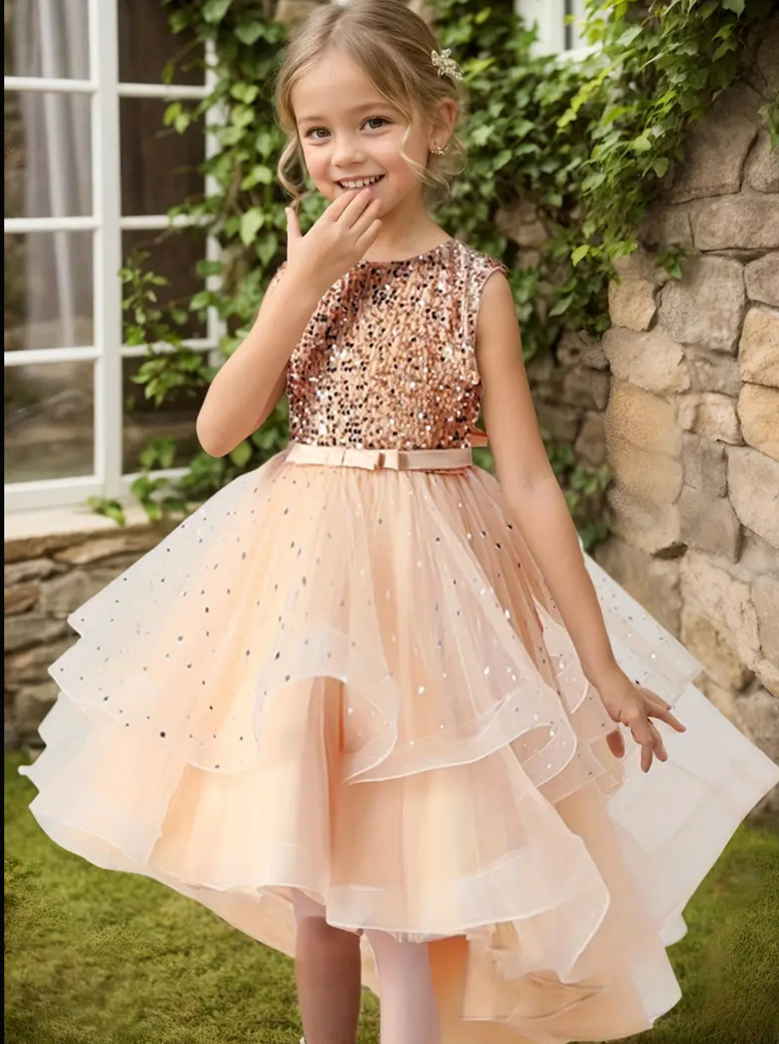 “Sparkling & Divine” Princess Dress With Train, Teens