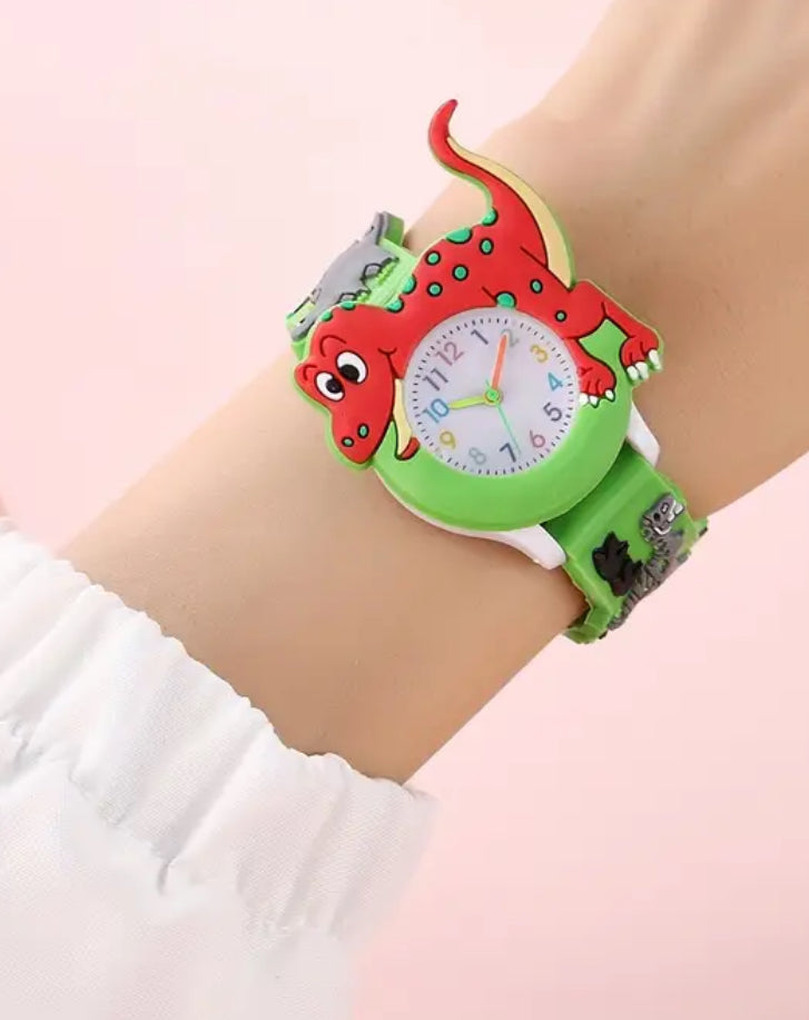 🦖 “T-Rex” Silicone Strap Children's Watch, Ideal choice for Gifts