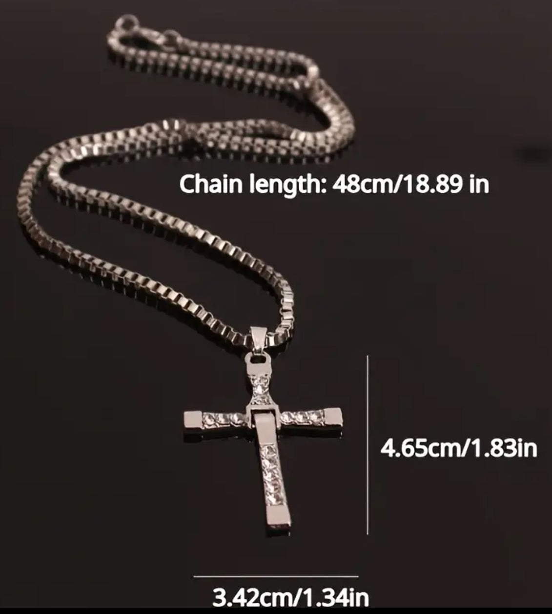 Men's Stainless Steel Cross Pendant