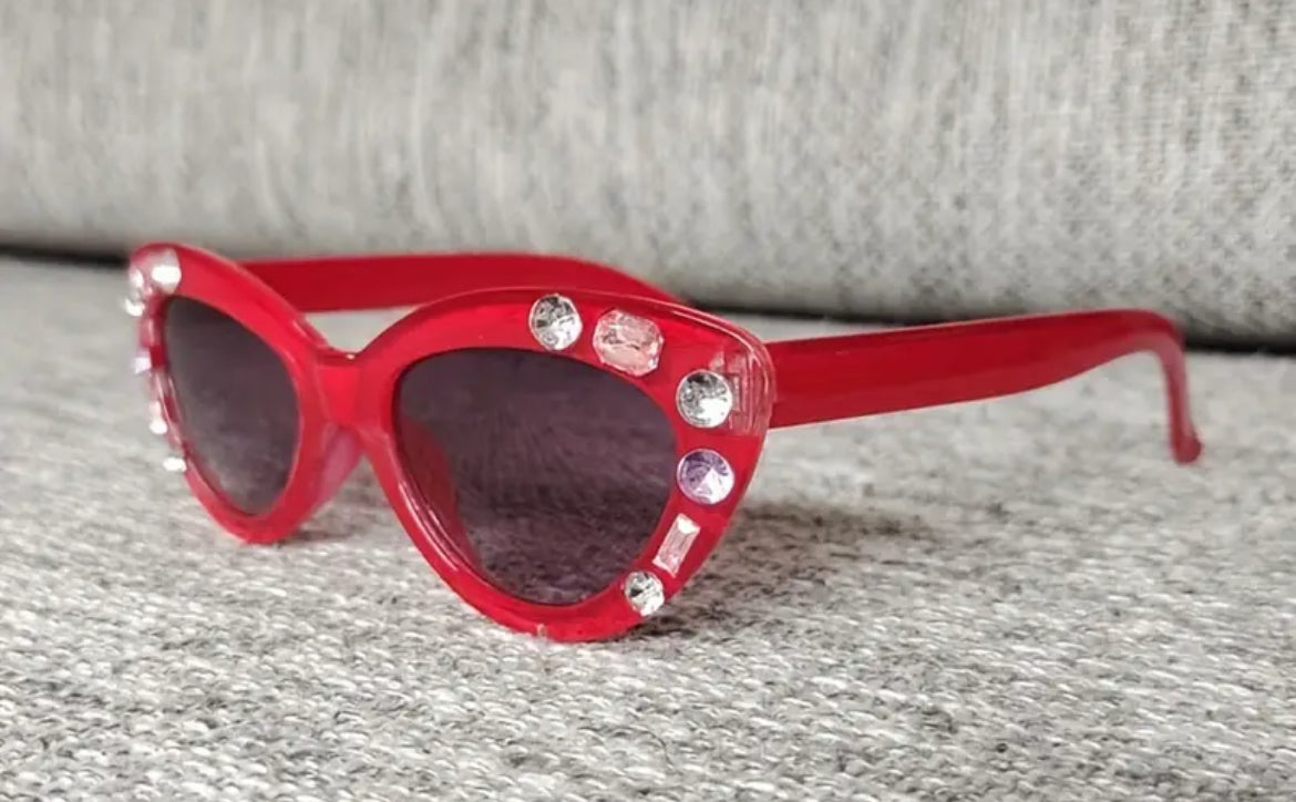 Gafas de moda con diamantes Y2K para niñas, gafas de moda para niños