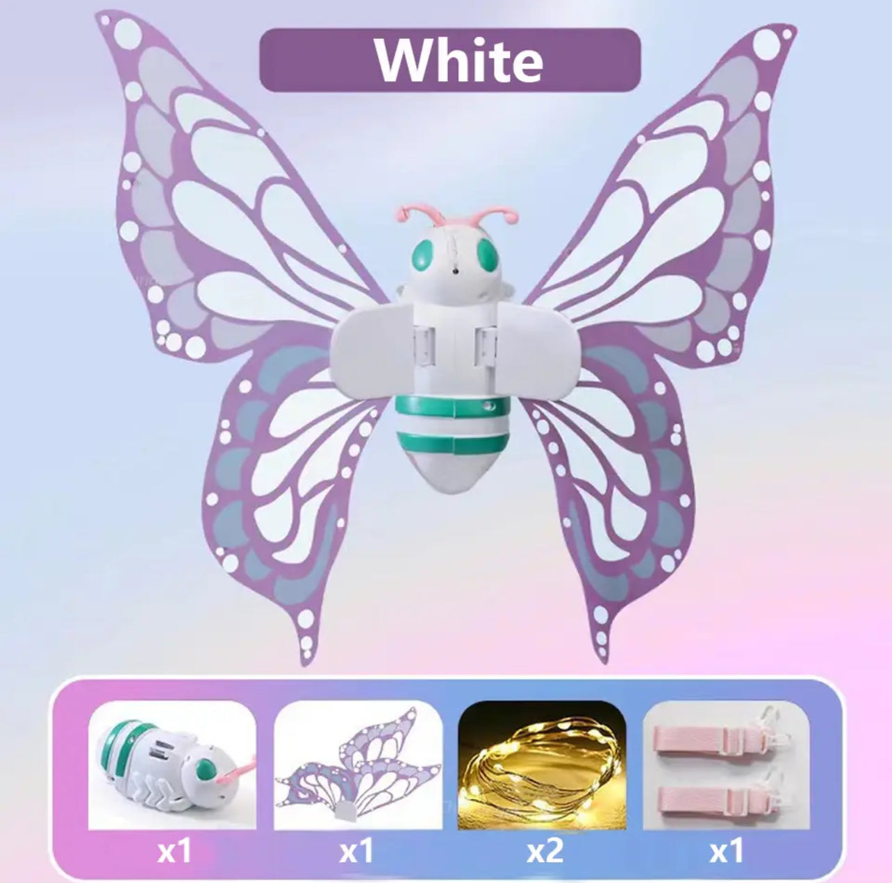 Electric Butterfly Wings with Lights, Fairy Wings for Kids