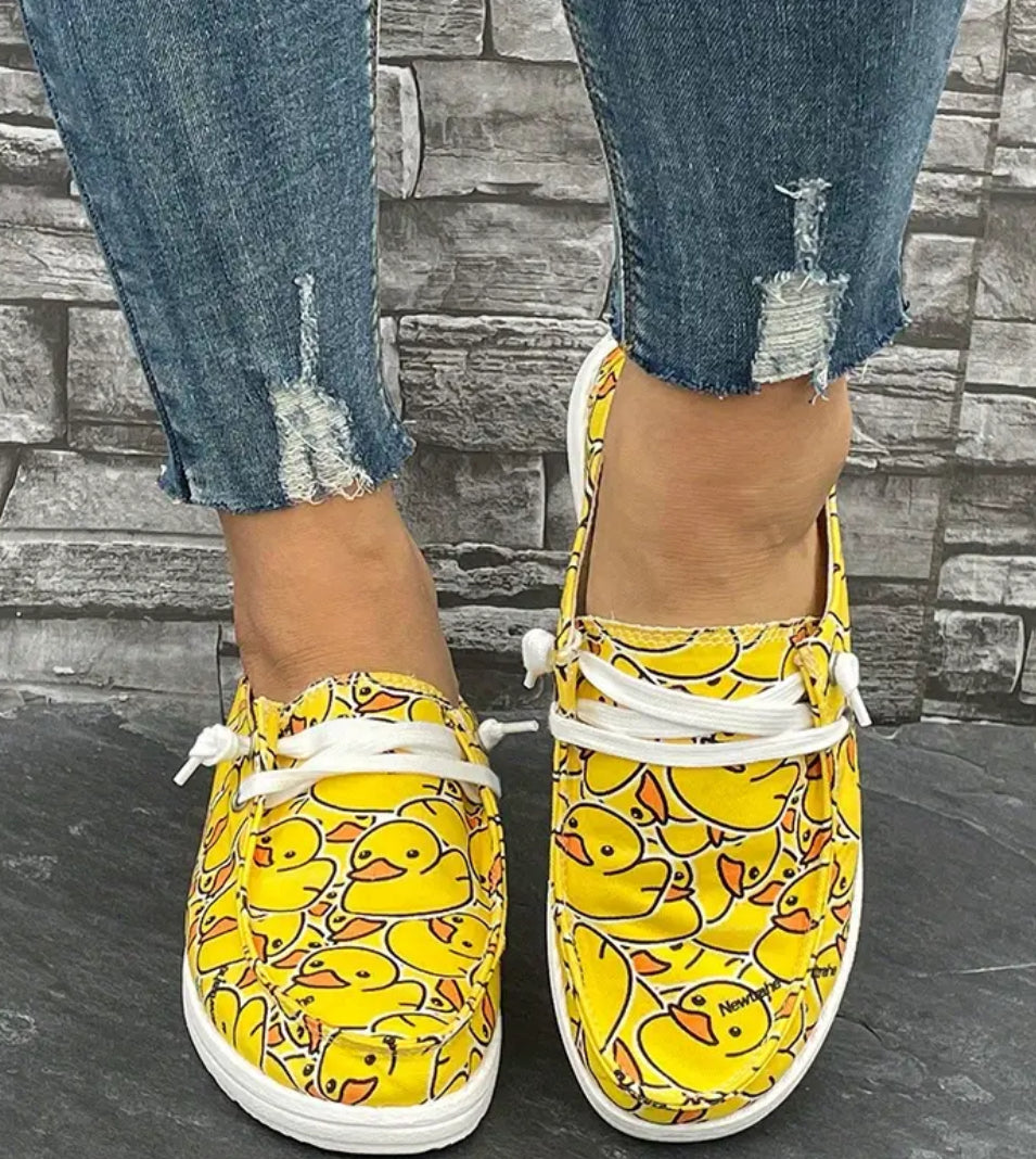 “You Got Ducked” High-quality canvas women's shoes