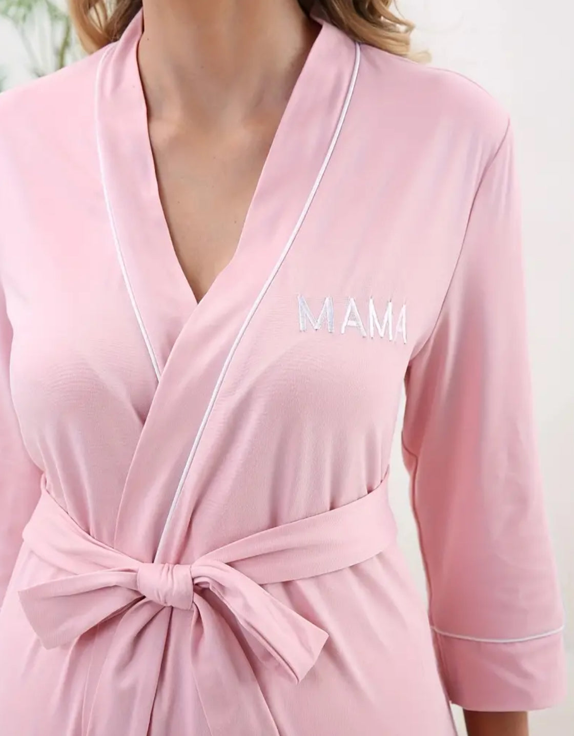 “Hospital Floral Elegant Robe” Delivery, Nursing, Maternity Sleepwear