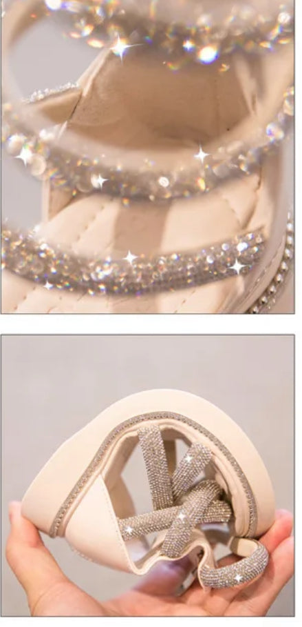 Girls “Gladiator Crystal Princess” Non-slip, Fashion Sandals