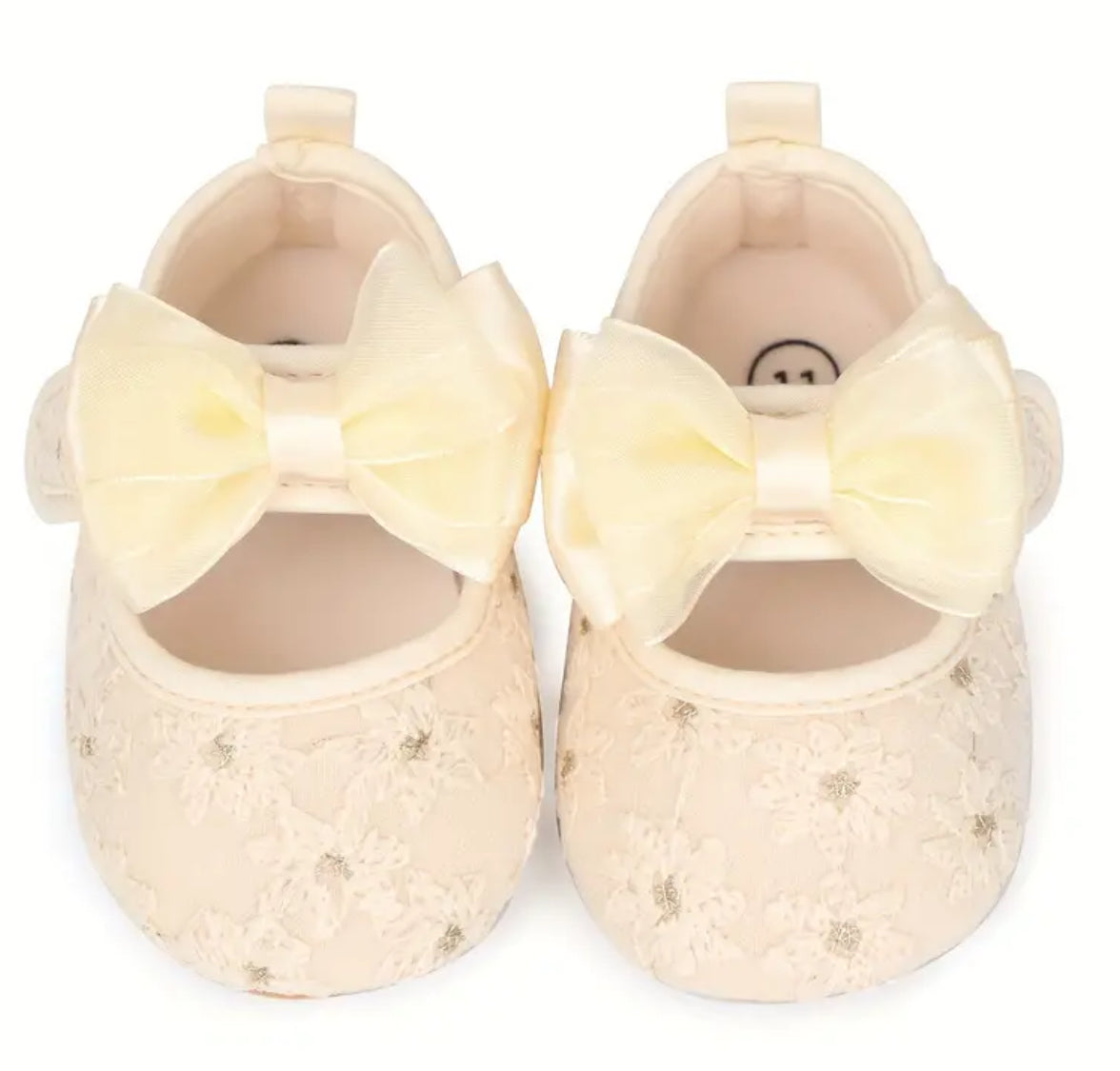 “Princess Baby Lilah” Adorable Baby Girl Mary Jane Flats with Bowknot - Soft, Non-Slip Sole for First Walkers