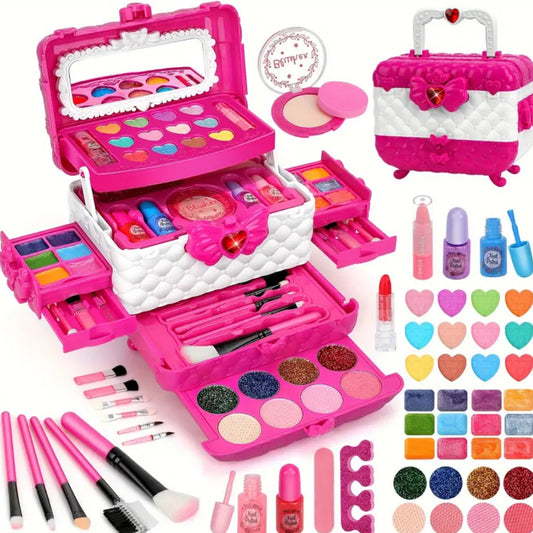 Juego de maquillaje auténtico, lavable