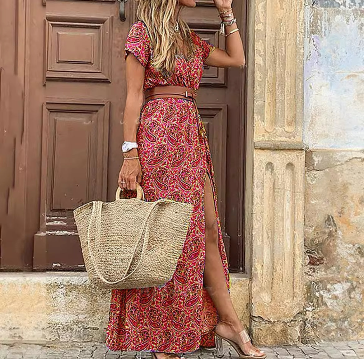 “Bohemian Elegance” Elegant Maxi Dress, Up to 3XL