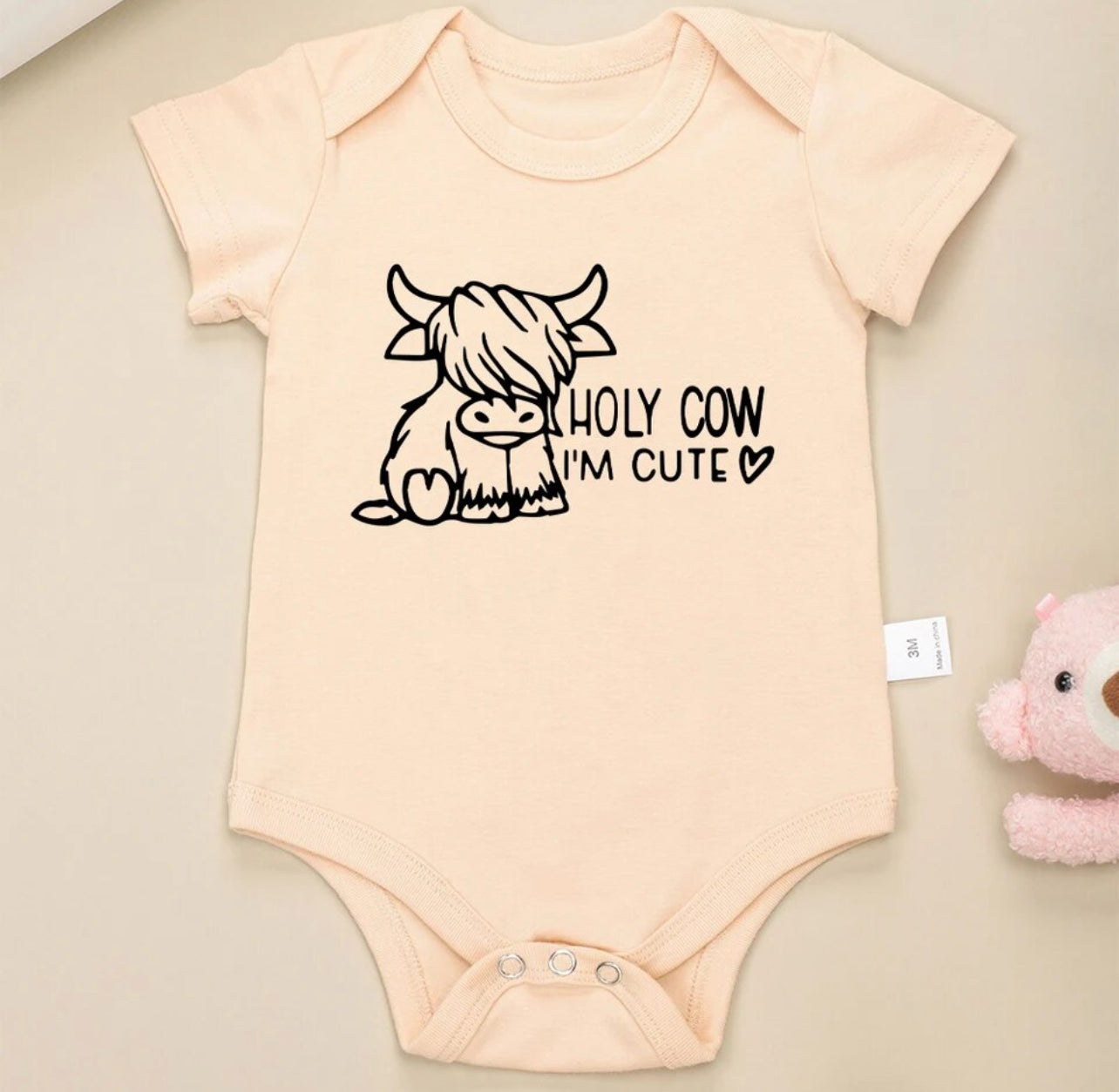 Scottish Highland Onesie “Holy Cow I’m Cute”