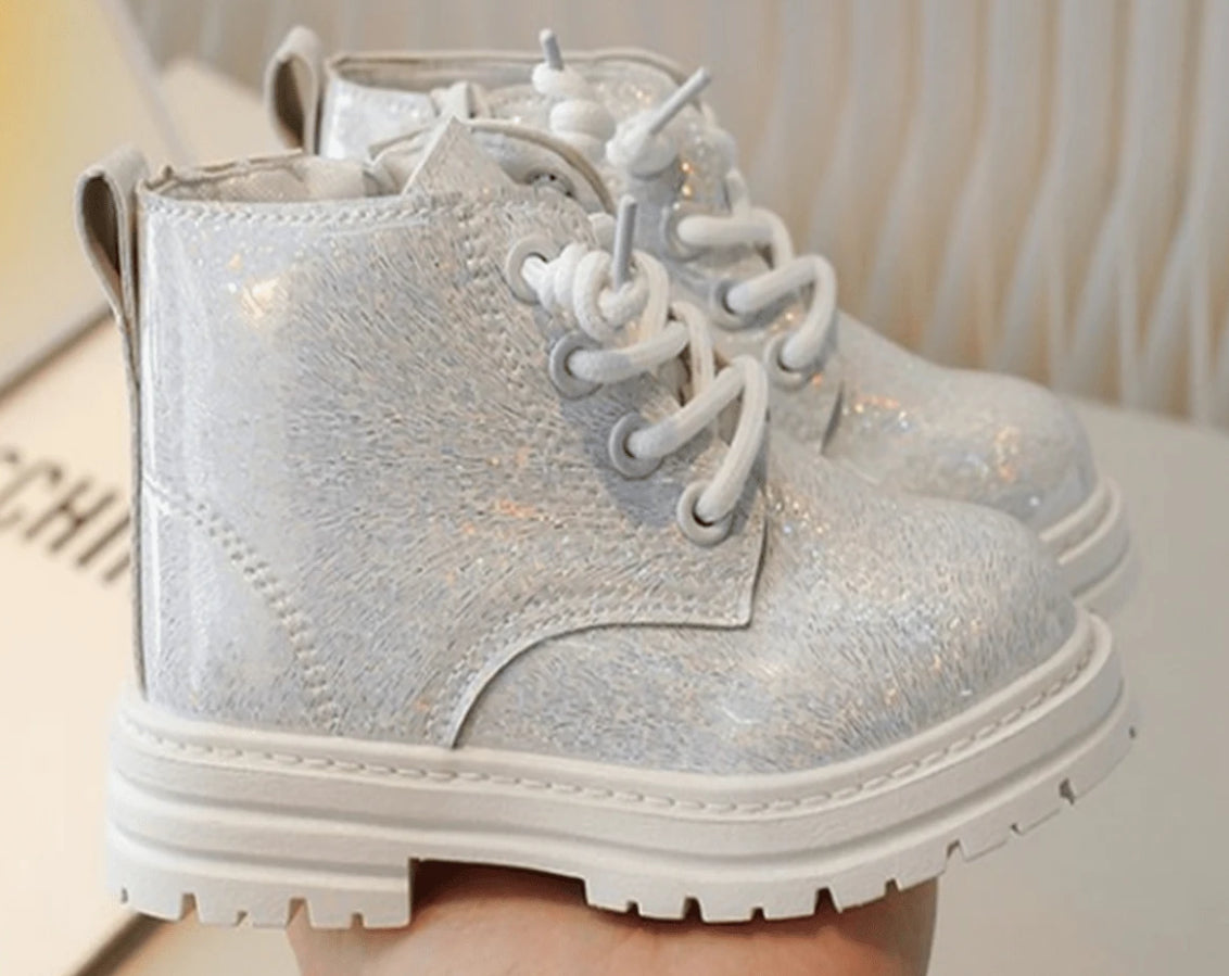 “Rainbow Sparkle Glitter” Girls, Short Boots