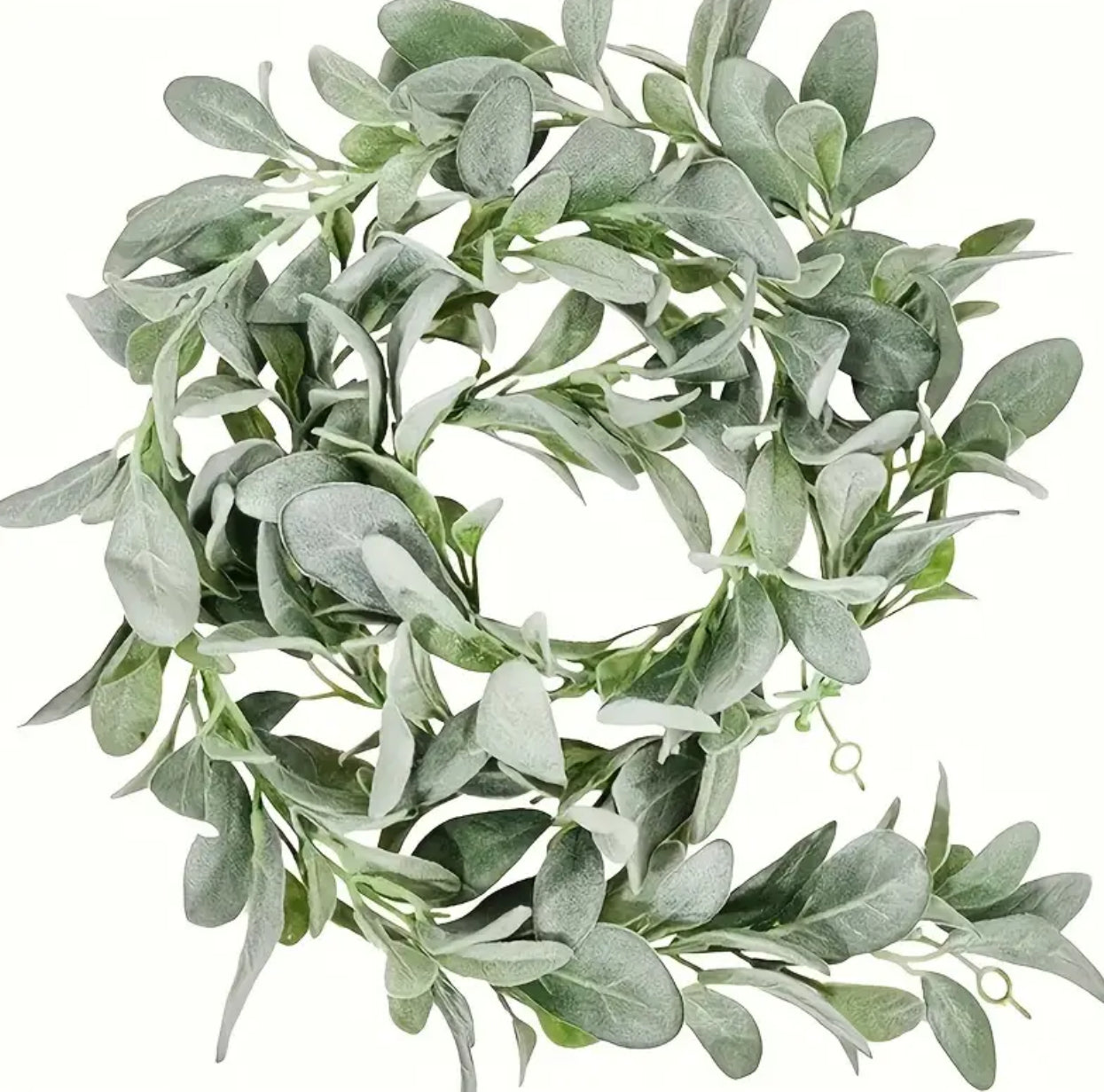 1pc, Artificial Lambs Ear Greenery,  Boho, Farmhouse Mantle Home Decor