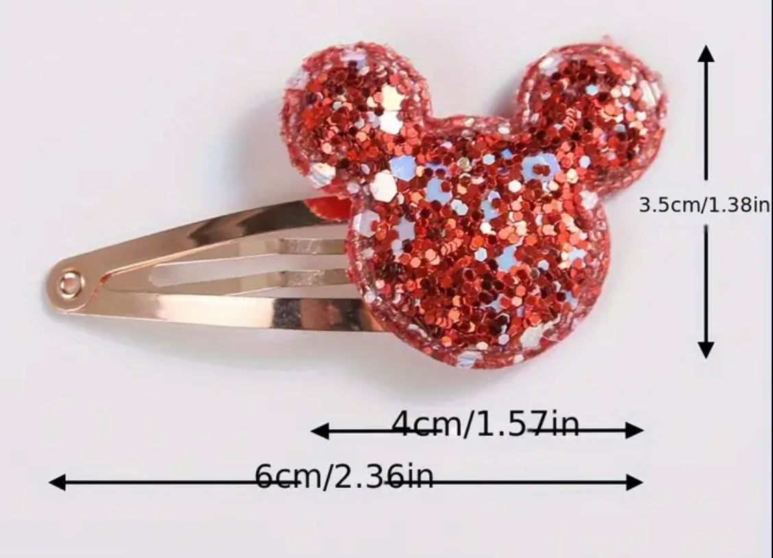 Disney Glitter Hair Clip Accessories