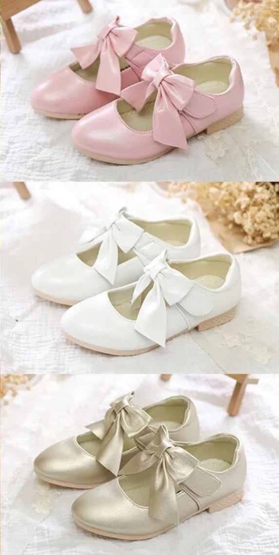 Princess Bow Leather Shoes
