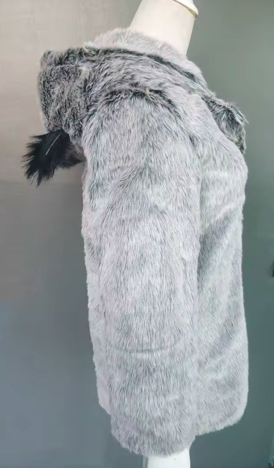 “Beautiful Bear” Women Faux Fur Coat, Hooded Ear, Casual Loose Warm 🐻🐼