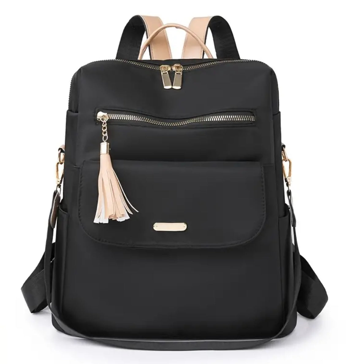 Tassel Decor Commuter, Casual Two-way Shoulder Bag