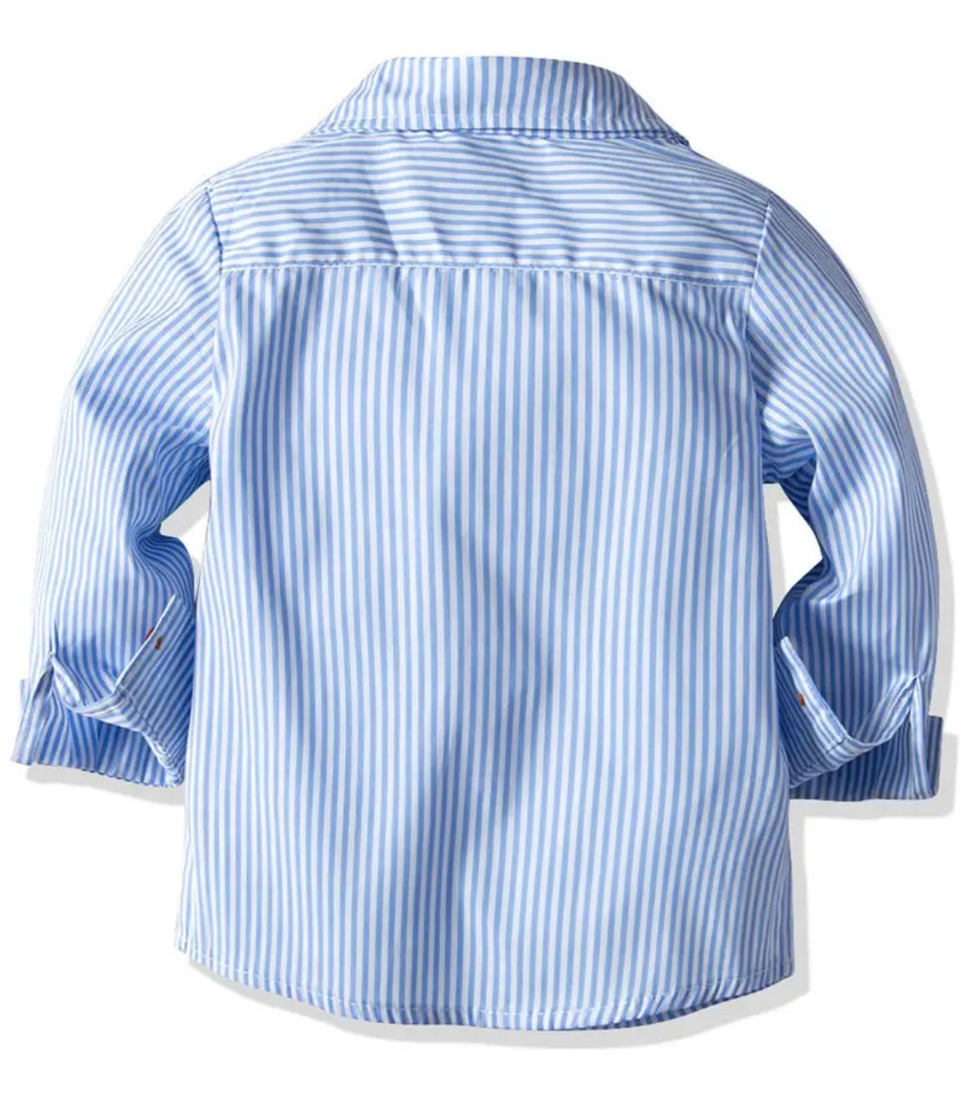 Bow Tie & Stripe Formal/Casual  Boys Shirt 🚜