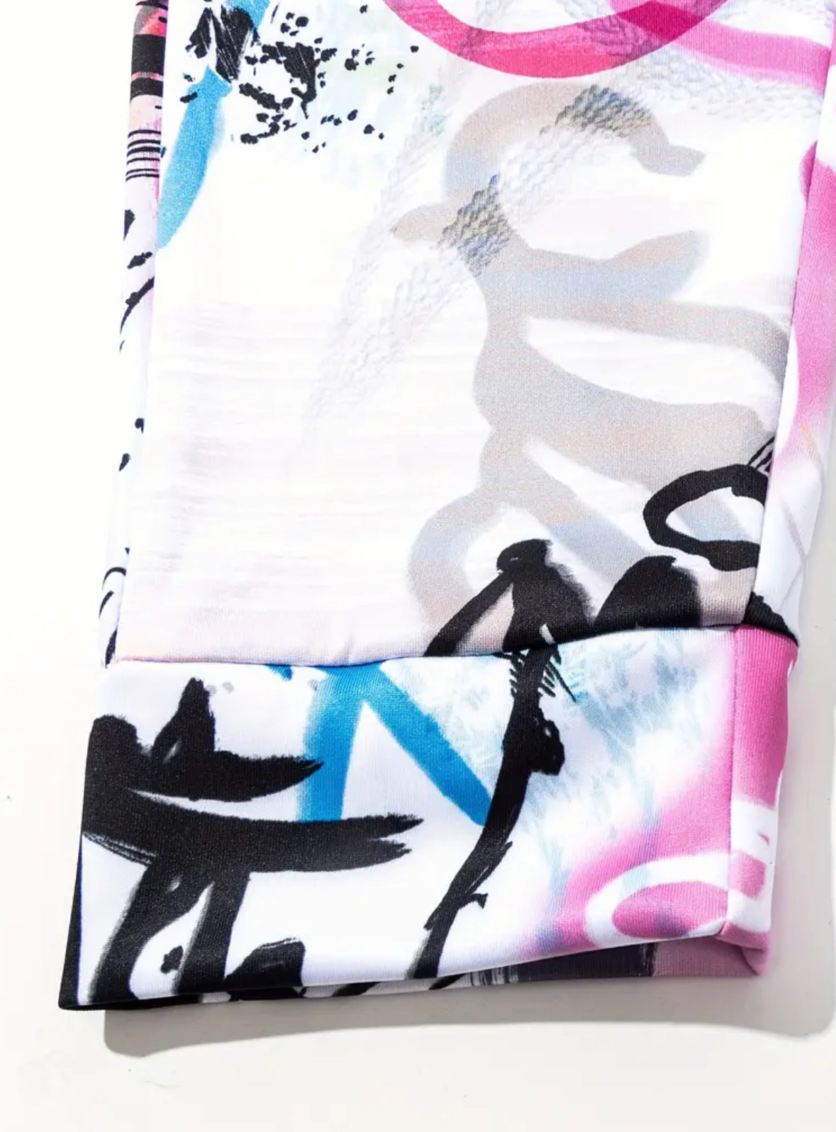 Graffiti Drawstring Loose Fit Joggers, Men’s & Teens