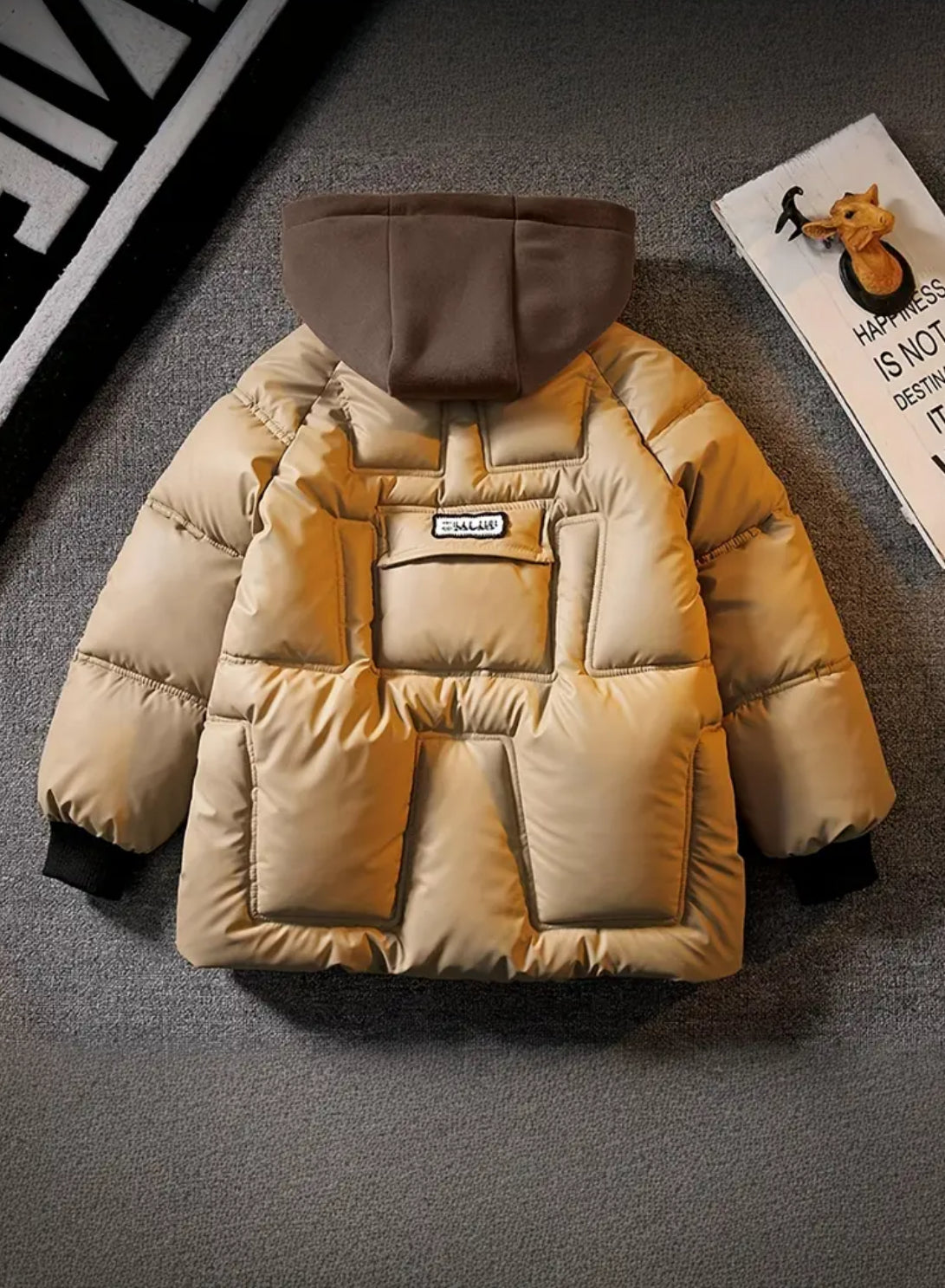 Boys' Stylish “Jersey” Hooded Winter Jacket