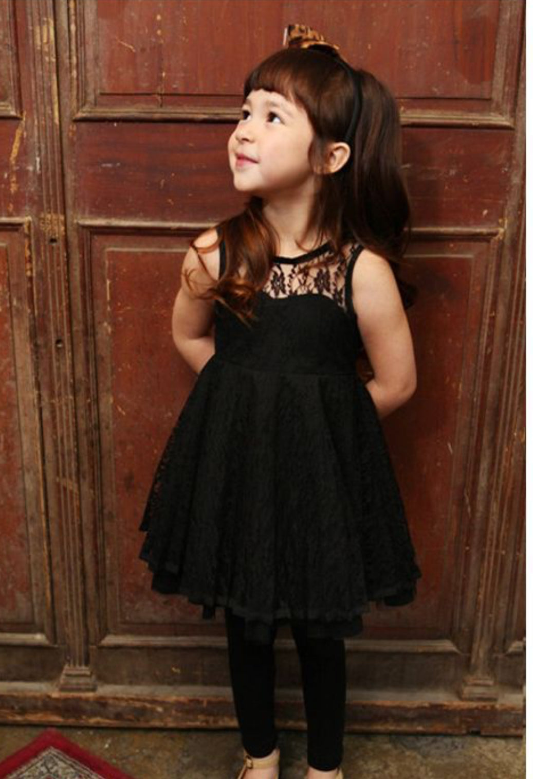 ‘Little Black Dress’ Elegant Sleeveless Dress for Girls 