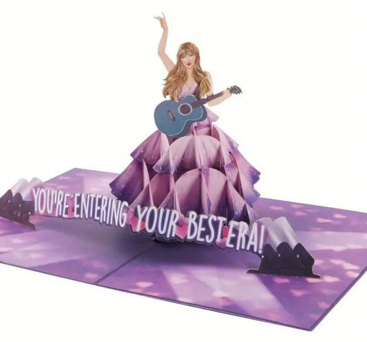 3D Pop-Up Taylor Swift Concert Themed Birthday Greeting Card