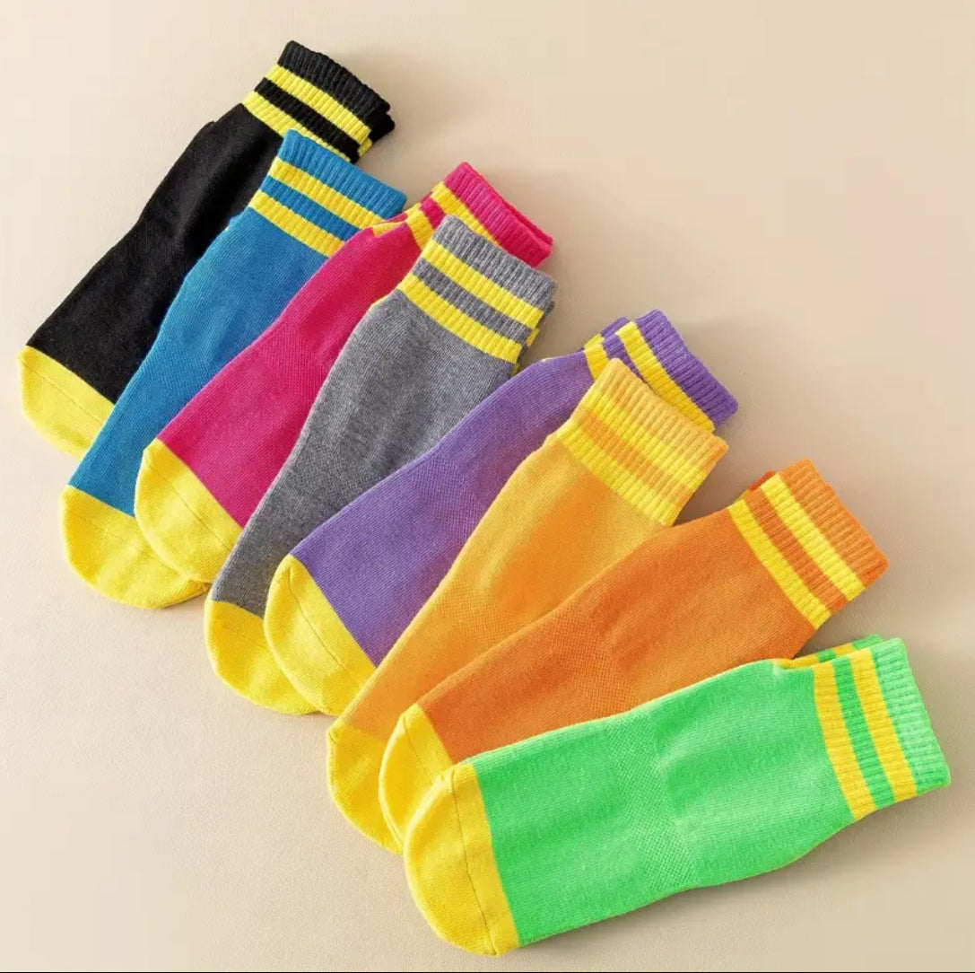 7 Pairs, Ultra-Soft, Non-Slip Ankle Socks, Grip Traction for Sports, Moisture Wicking, Arch Support + Cushioned Comfort