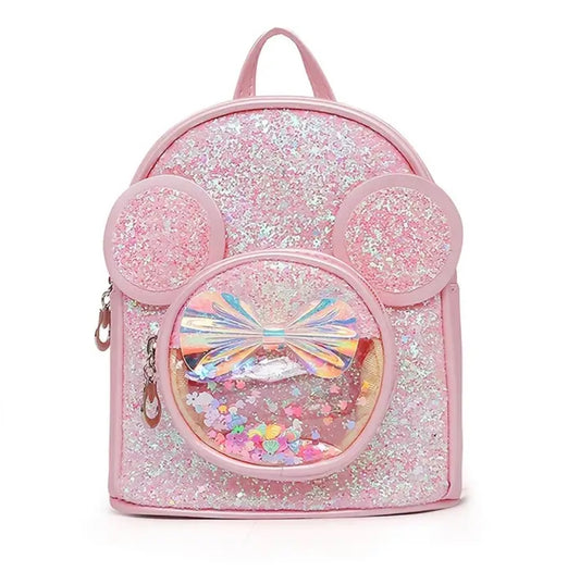 Minnie, Bow Sequin Shiny Backpack