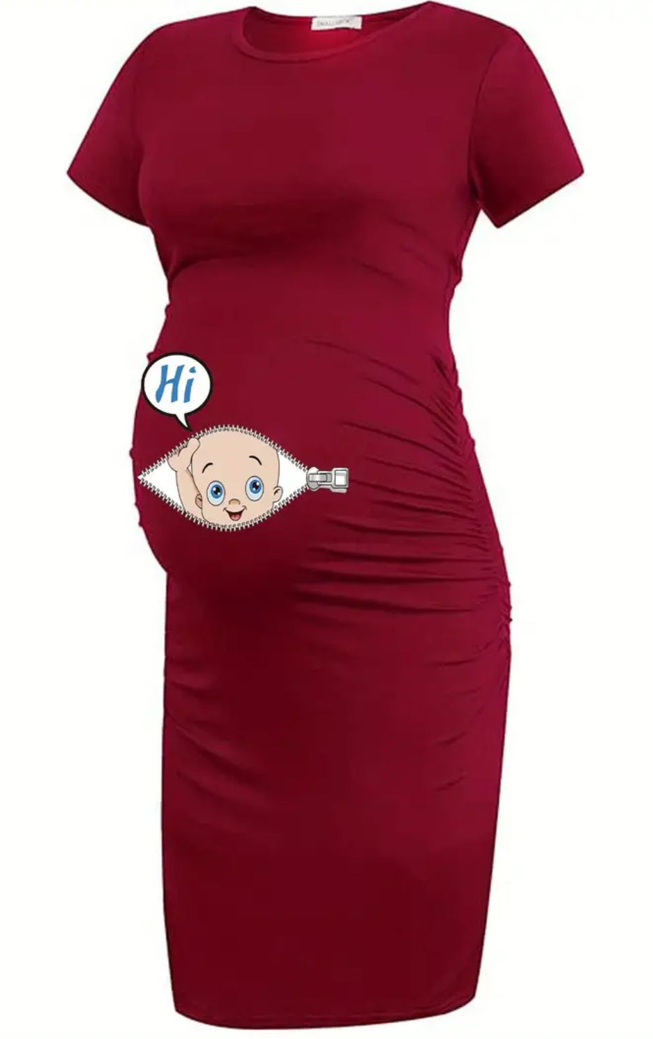 Plus Size Maternity, Loose Casual Dress “ Baby My Baby”