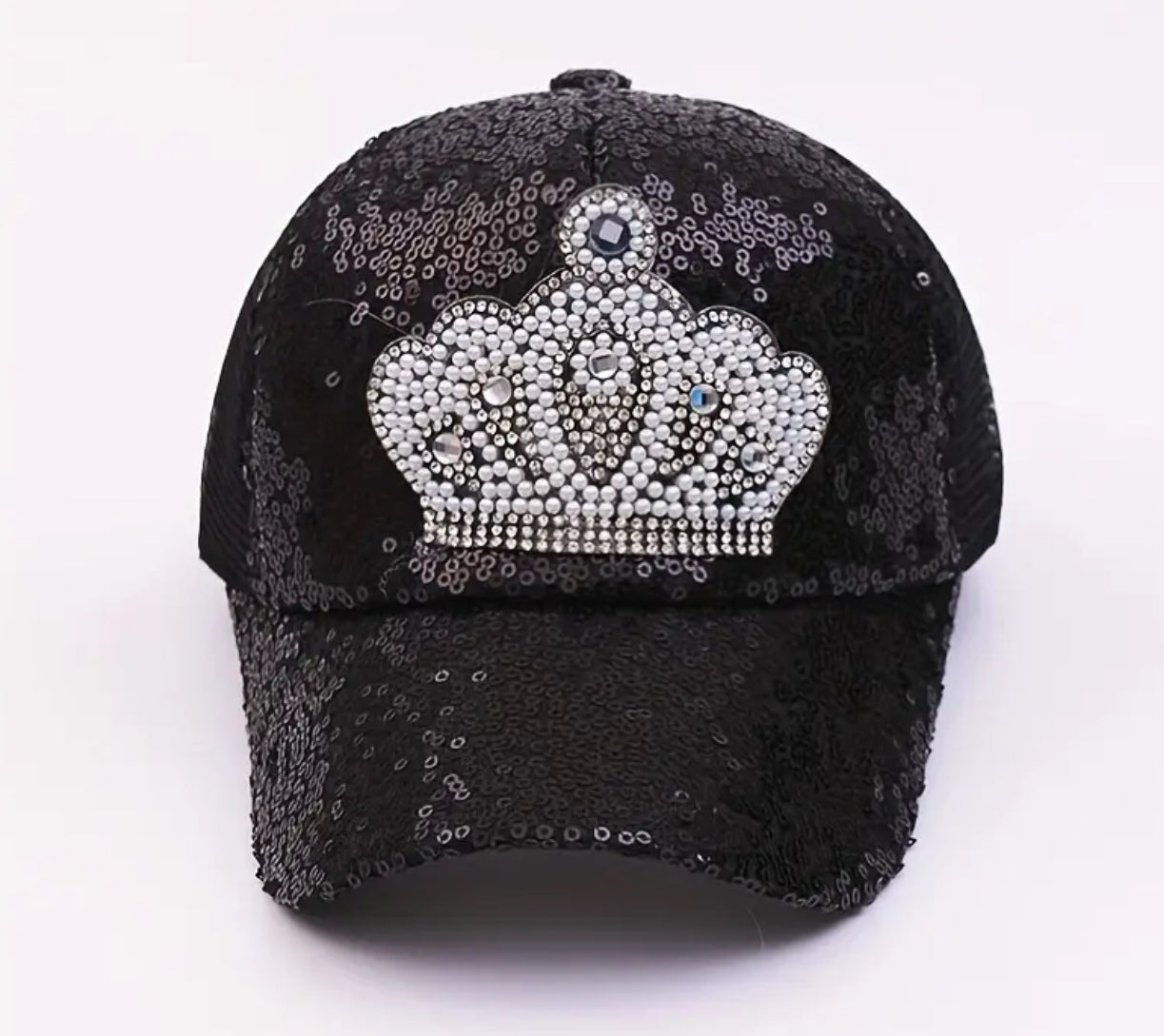 “Princess Crown” Sequin Net Duckbill Hat For Children