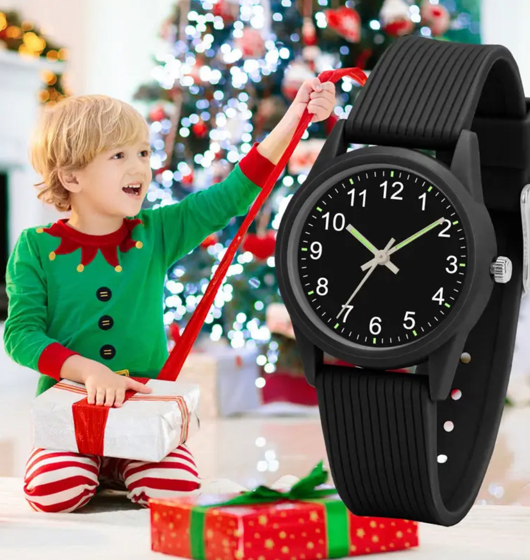 Kids Analog Watches, Soft Band, Easy to Read for Ages 3-10