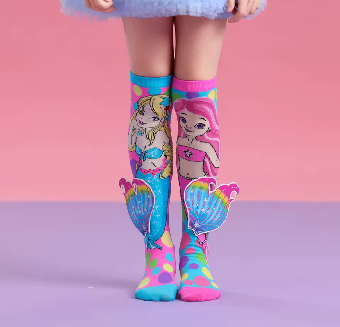 Girls 3D Warm Knee High Socks, 1 Pair