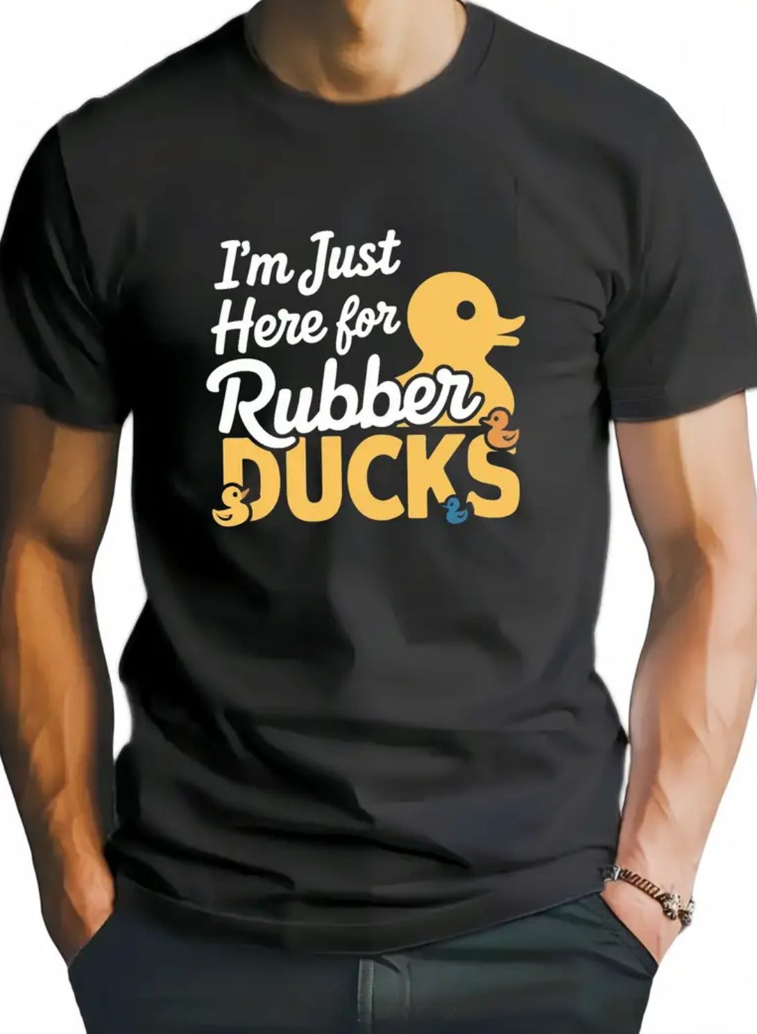 “Rubber Ducks” Men's Crew Neck, T-Shirt, Up To 3XL