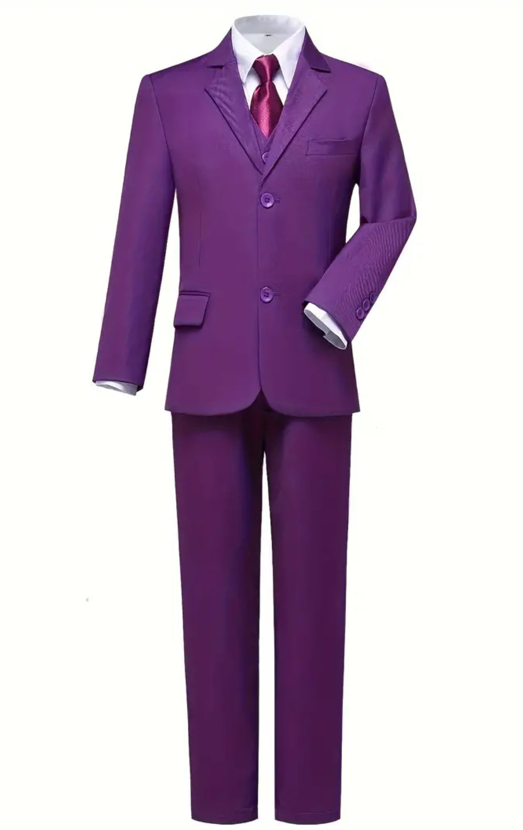 Vibrate Gent, 2pcs Boys Formal Gentleman Outfits Long Sleeve Blazer & Pants