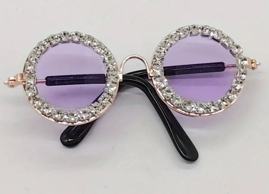 Sparkling Rhinestone Pet Fashion Glasses for Pets, for All Breeds