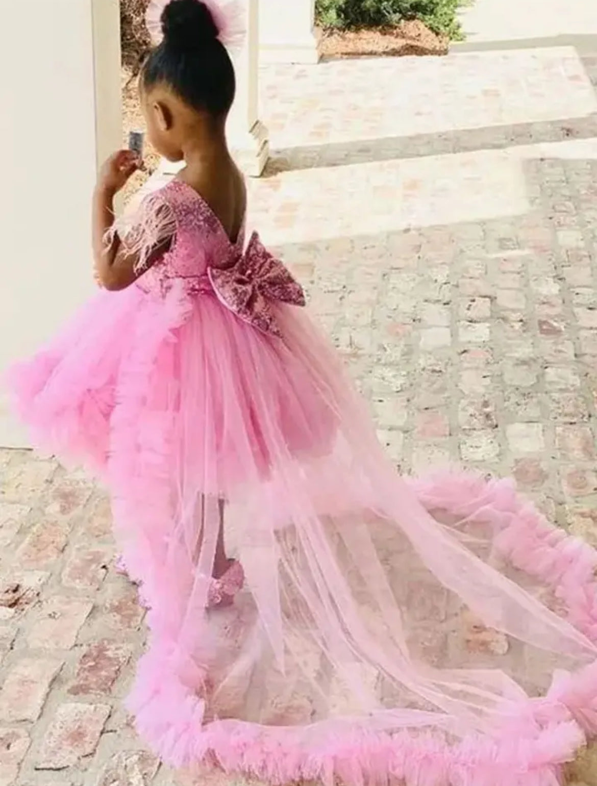 Beauty Bubble Tulle Flower Princess Gown