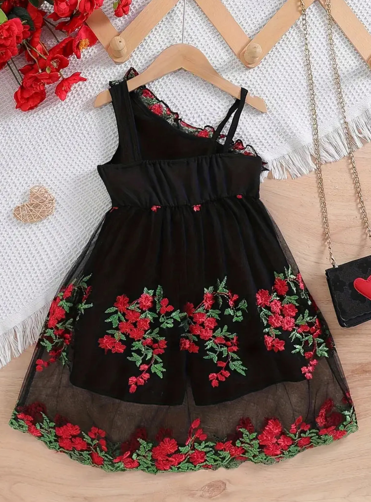 “Fancy Floral” 🌹 One Piece Girls Shorts Dress