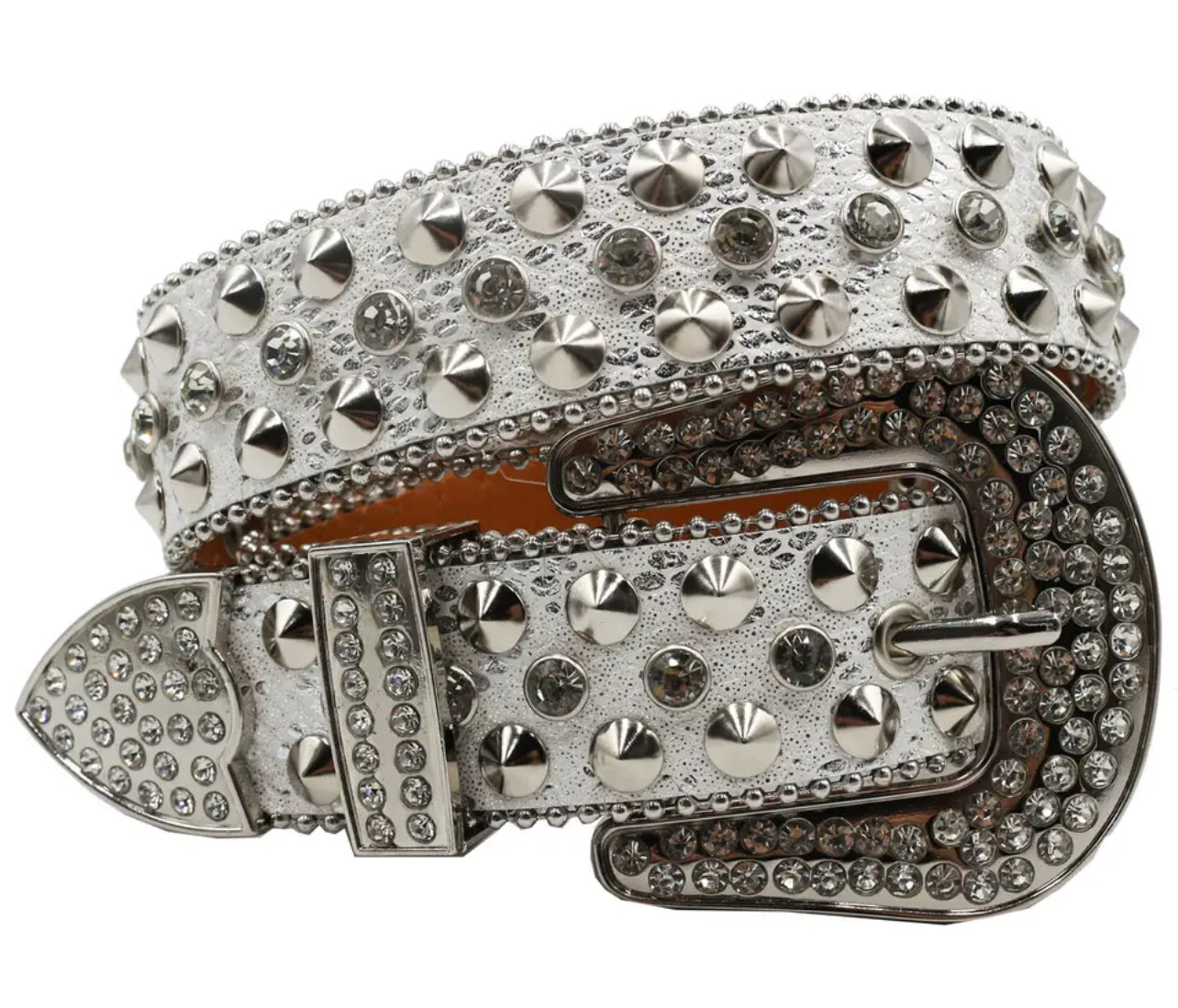 Hot Rhinestone Studded Belts Studded Leather Belts