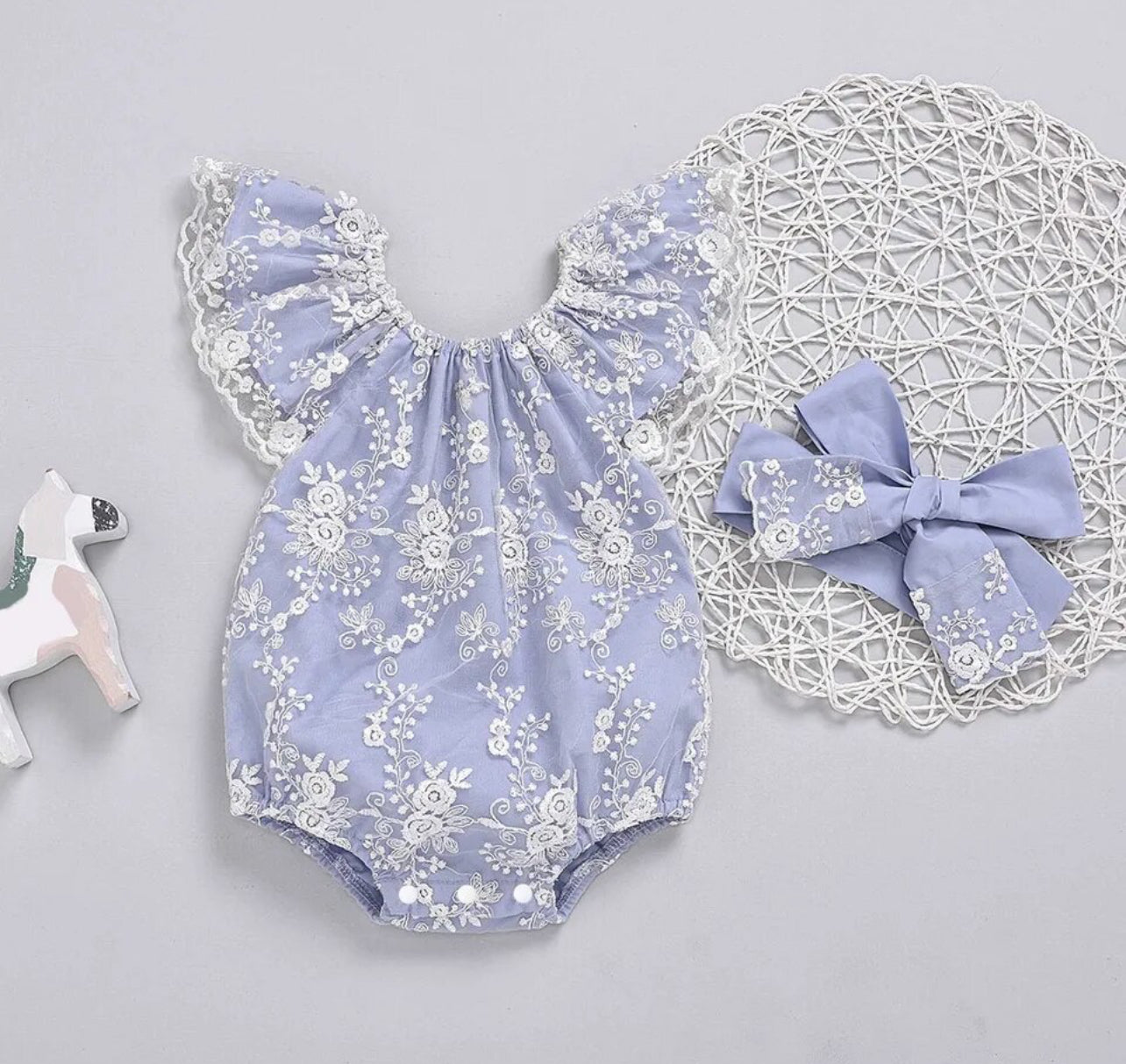 Lace Dreams, Adorable 2Pcs Summer & Spring Onsie