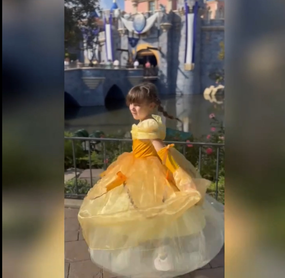 Girls Fairy Tale Princess Dress, Beauty & The Beast, Belle 👑