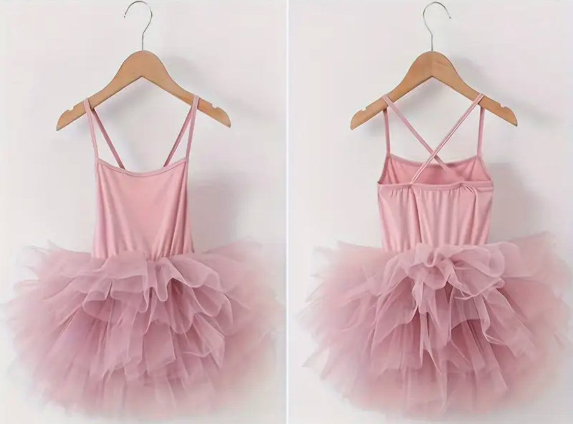 Girls Whimsical Tutu Ballet Dress 🦩