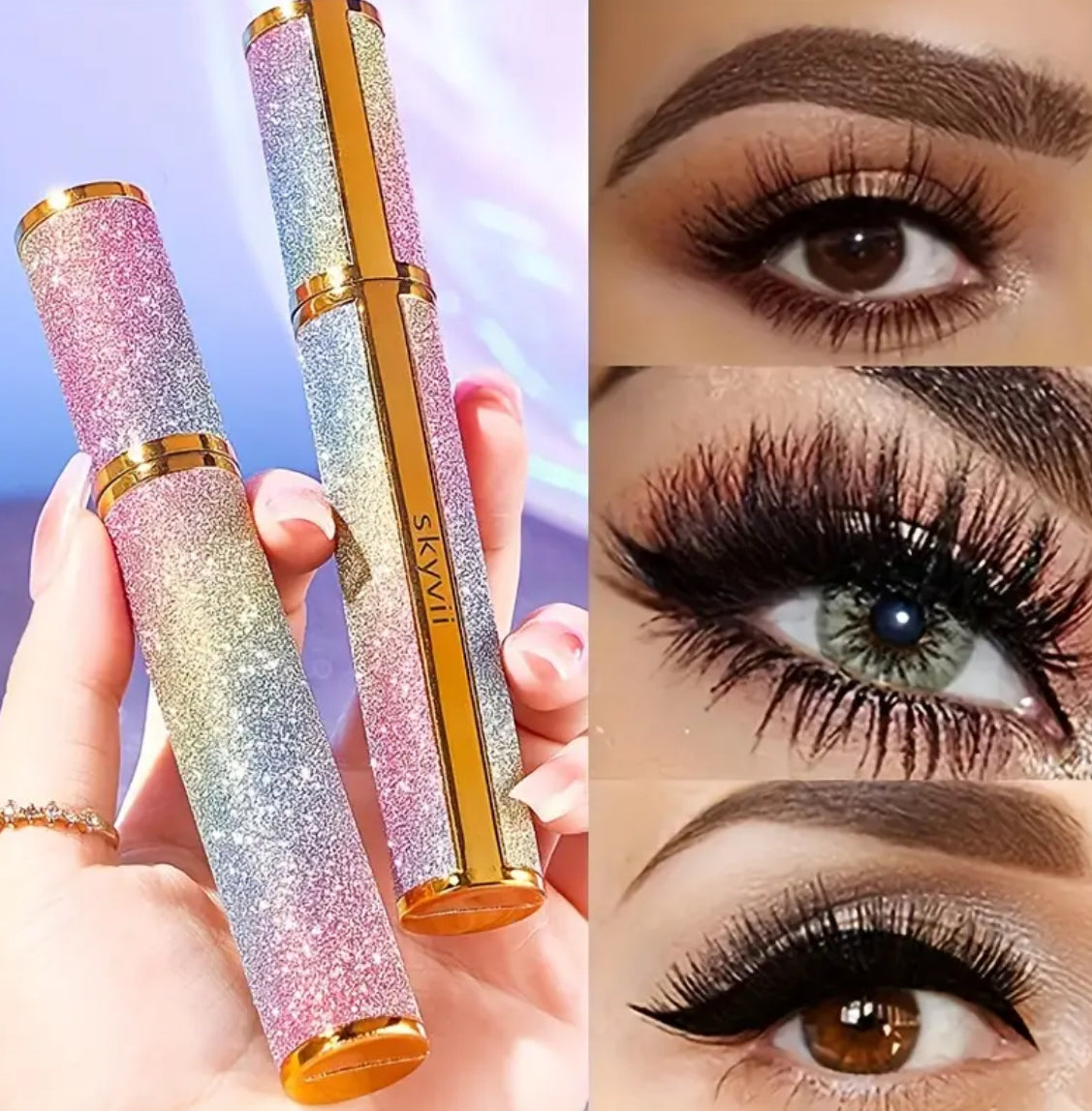 Starry Sky Waterproof Mascara for Long, Curly, and Thick Eyelashes