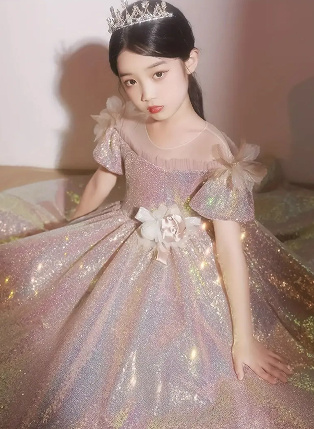 Vestido de fiesta de cumpleaños de princesa de alta gama 👑