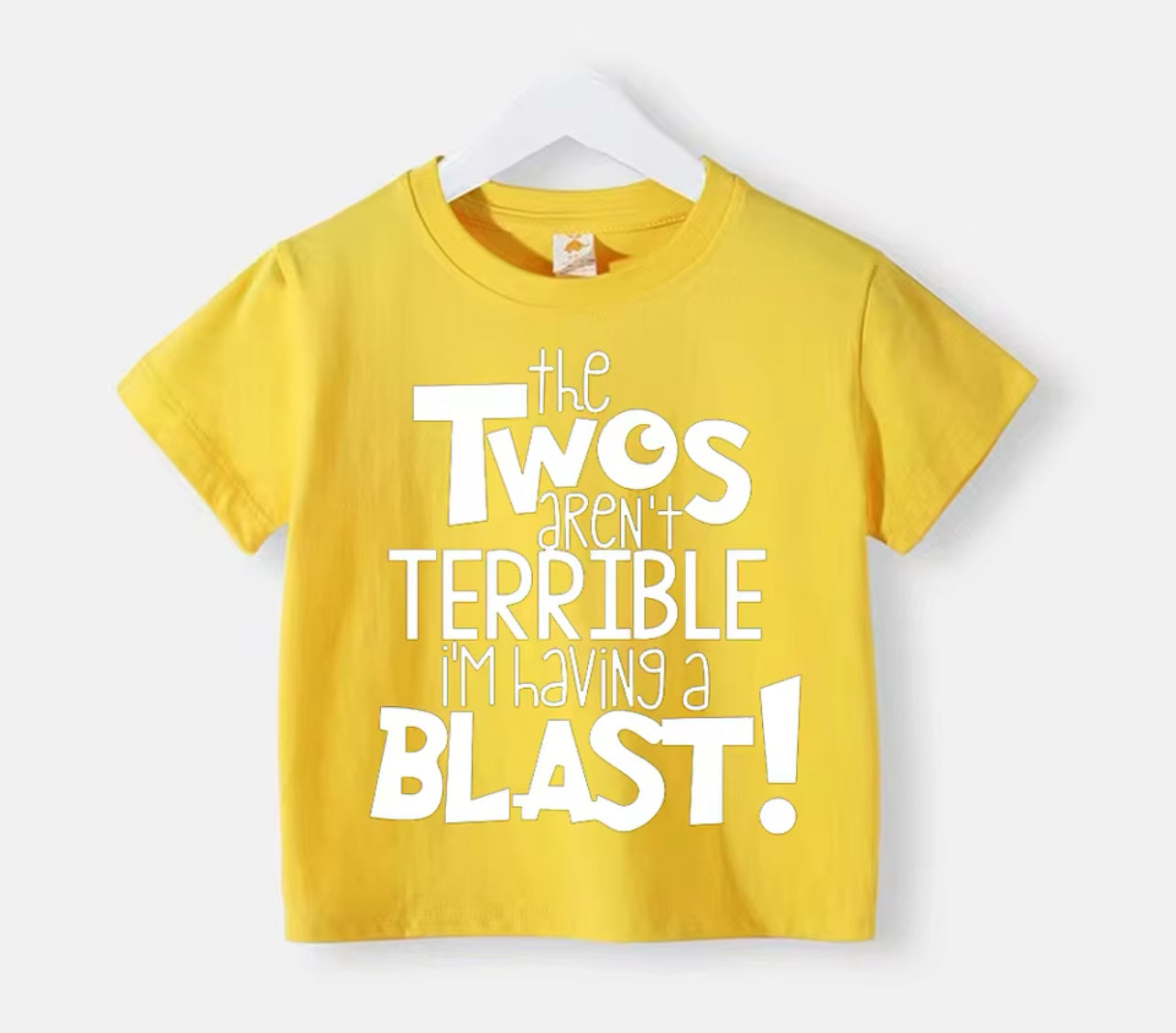 “Terrible Twos Are A Blast” T-Shirt, Kids Clothes