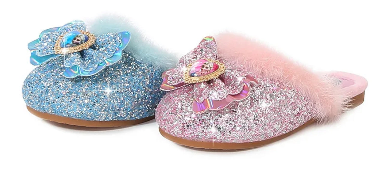 Pantuflas de moda para el hogar de la princesa Elsa para niños