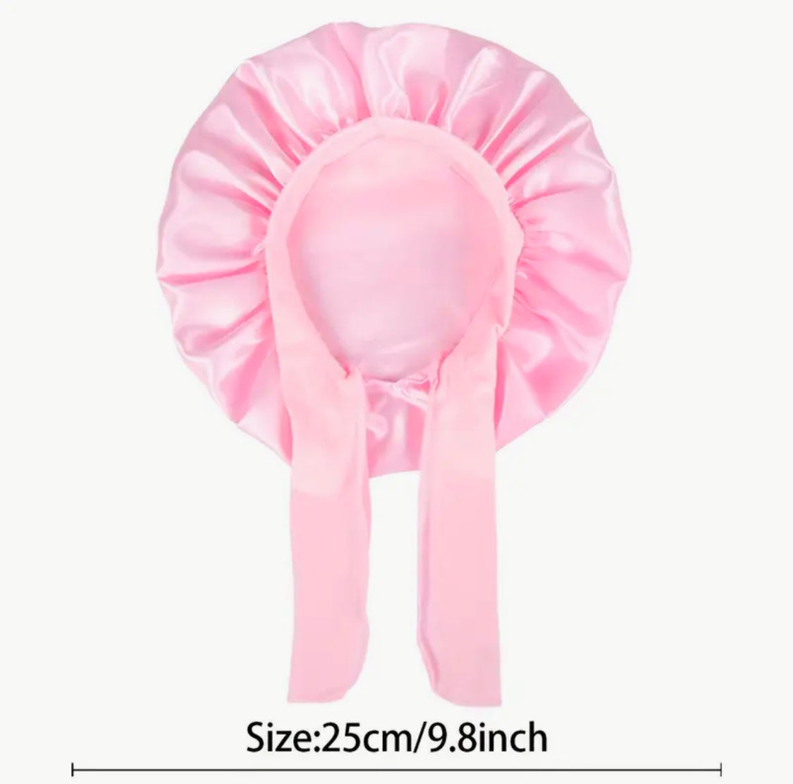 Silky Satin 3pcs Elastic Bonnet Nightcaps for Children