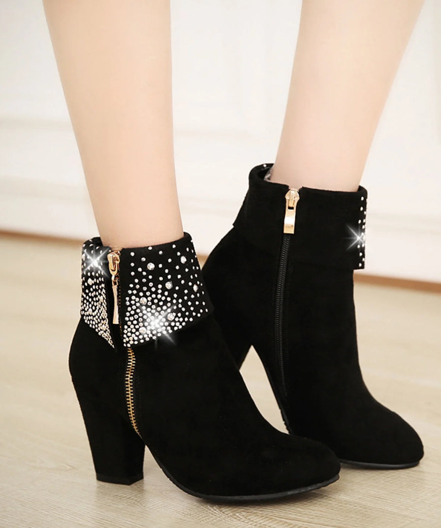 Chunky short boots hot sale