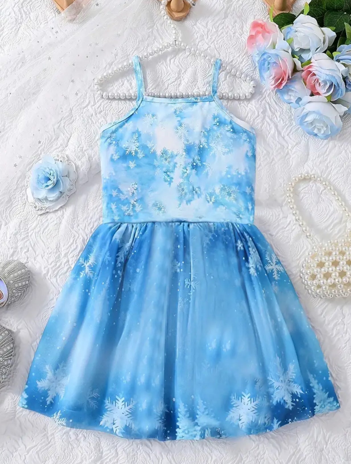 Frozen Princess, Bow Front Cami Dress – Modish Kids Boutique 👑 Frozen Princess, Bow Front Cami Dress – Modish Kids Boutique 👑