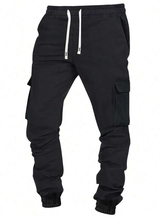 Casual Drawstring Workwear Trousers, Joggers Teens