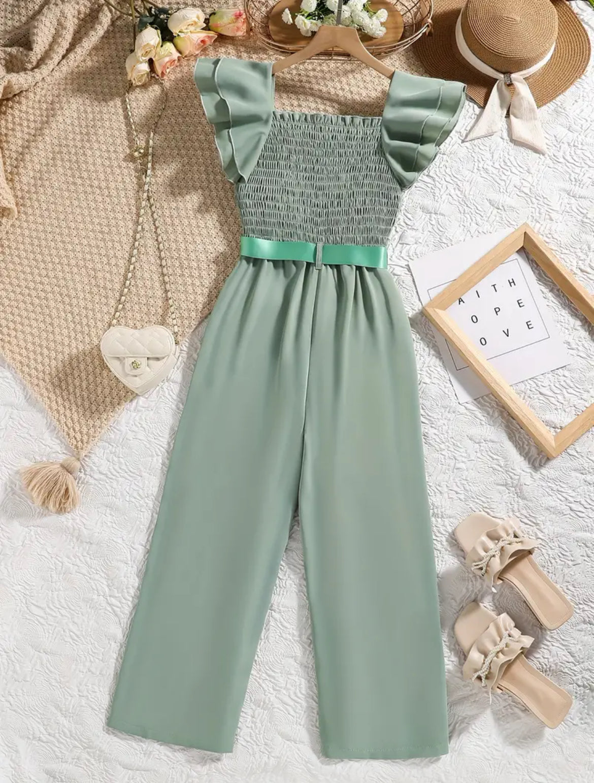 Sage Jumpsuit For Girls