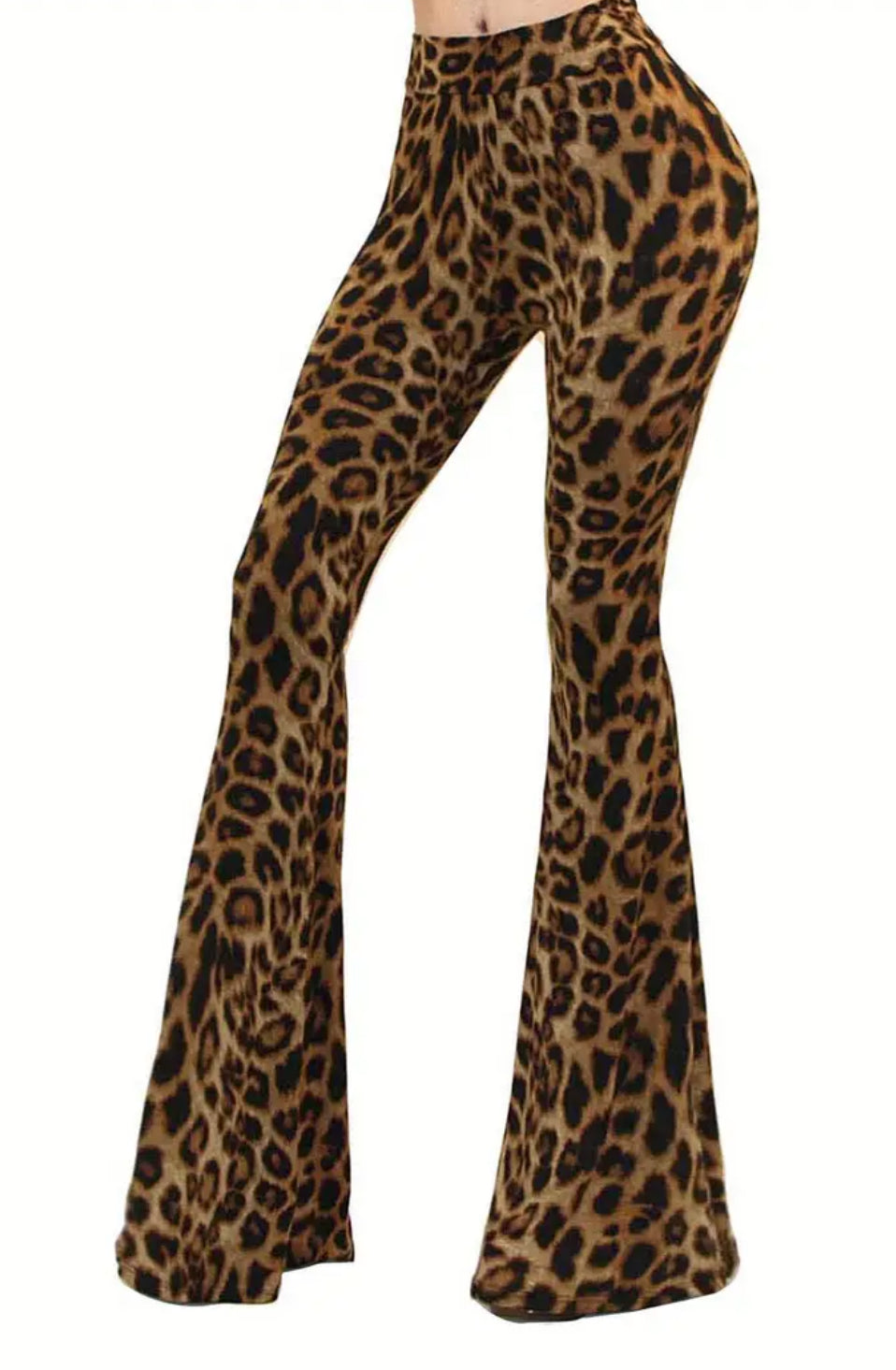 Flared Leopard, High-Waisted, Versatile + Stretchy